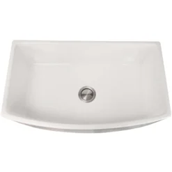 Nantucket Sinks Vineyard 33" Fireclay Farmhouse Sink, White, FCFS3320CA-W