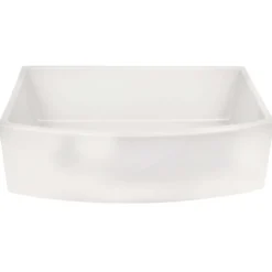 Nantucket Sinks Vineyard 33" Fireclay Farmhouse Sink, White, FCFS3320CA-W