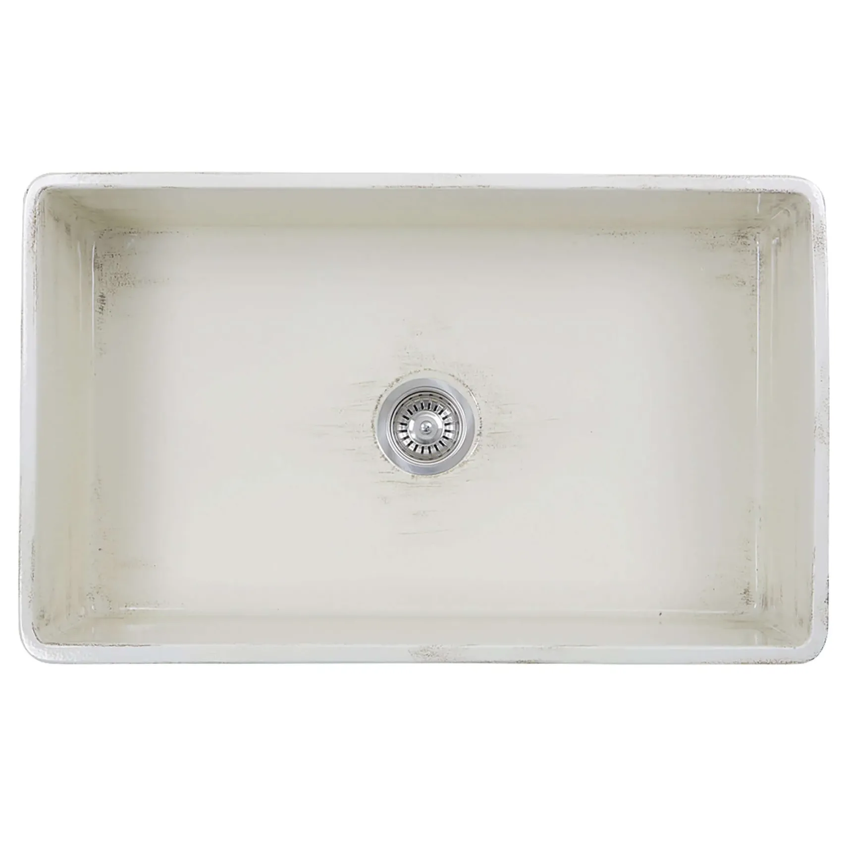 Nantucket Sinks Vineyard 33" Fireclay Farmhouse Sink, Pale Yellow, FCFS3320S-ShabbyStraw