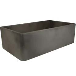 Nantucket Sinks Vineyard 30" Fireclay Farmhouse Sink, Concrete Grey, FCFS3020S-Concrete