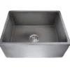 Nantucket Sinks Vineyard 23" Fireclay Farmhouse Sink, Concrete, FCFS2418S-Concrete