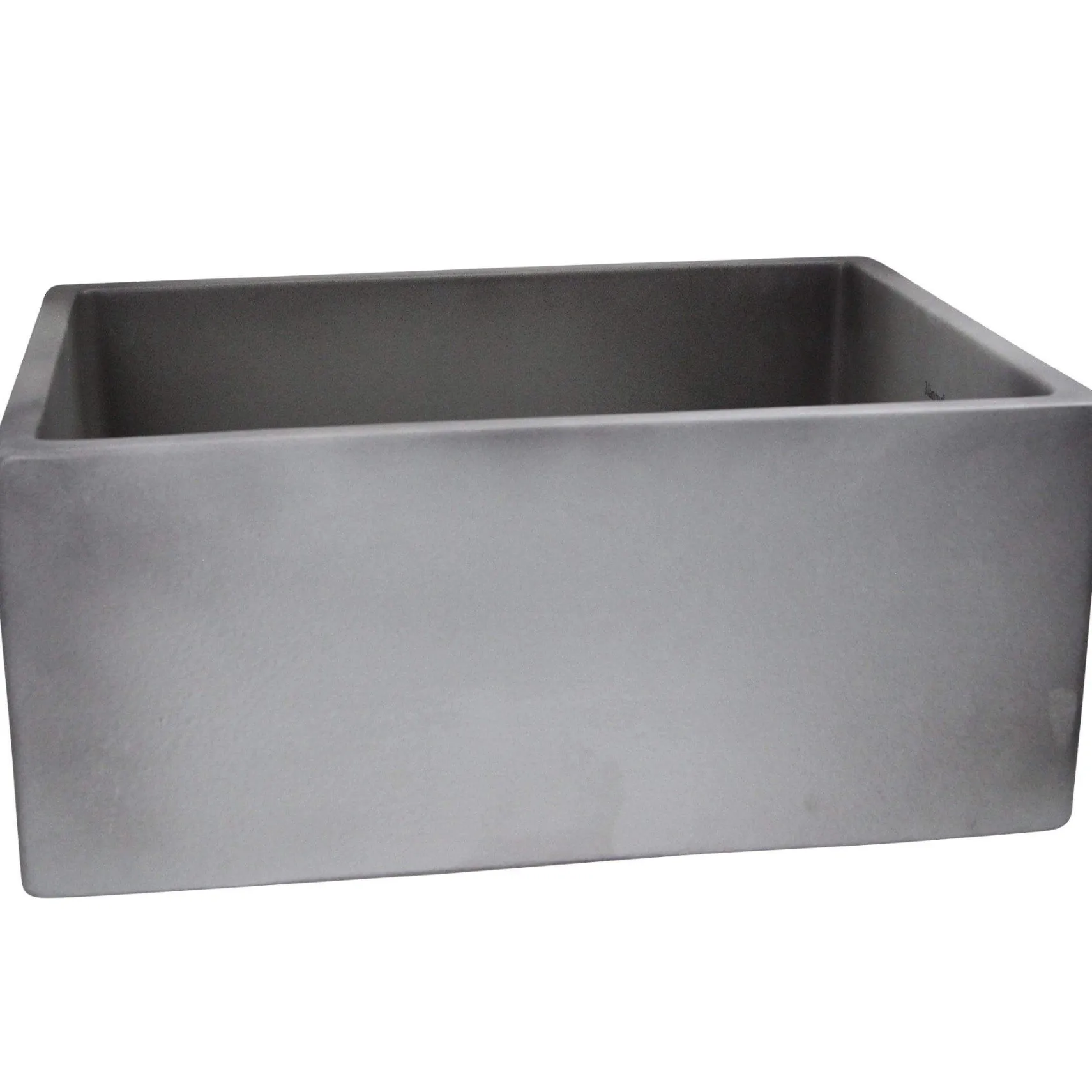 Nantucket Sinks Vineyard 23" Fireclay Farmhouse Sink, Concrete, FCFS2418S-Concrete