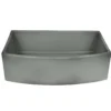 Nantucket Sinks Vineyard 33" Fireclay Farmhouse Sink with Accessories, Concrete, FCFS3320CA-C