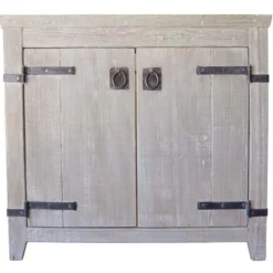 Native Trails 36" Americana Freestanding Vanity Base in Driftwood, Reclaimed Wood, VNB369