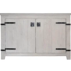 Native Trails 48" Americana Freestanding Rustic Vanity Base in Whitewash, Reclaimed Wood, VNB480