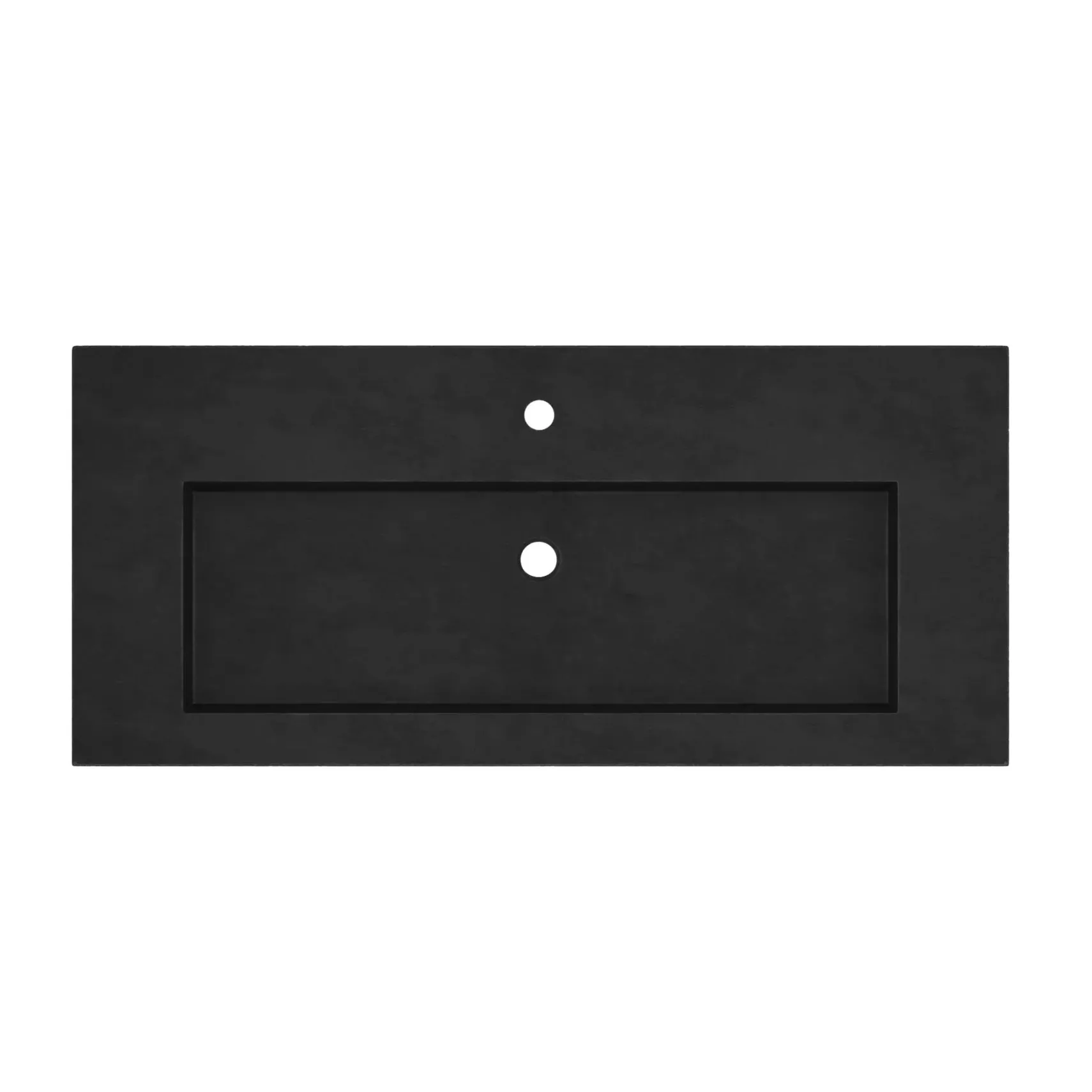 Native Trails 48" Capistrano ADA Vanity Top with Integral Trough Sink in Charcoal, Single Faucet Cutout, NSVT48-C1