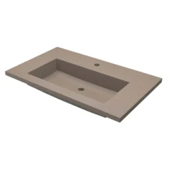 Native Trails 36" Capistrano ADA Vanity Top with Integral Trough Sink in Earh, Single Faucet Cutout, NSVT36-E1