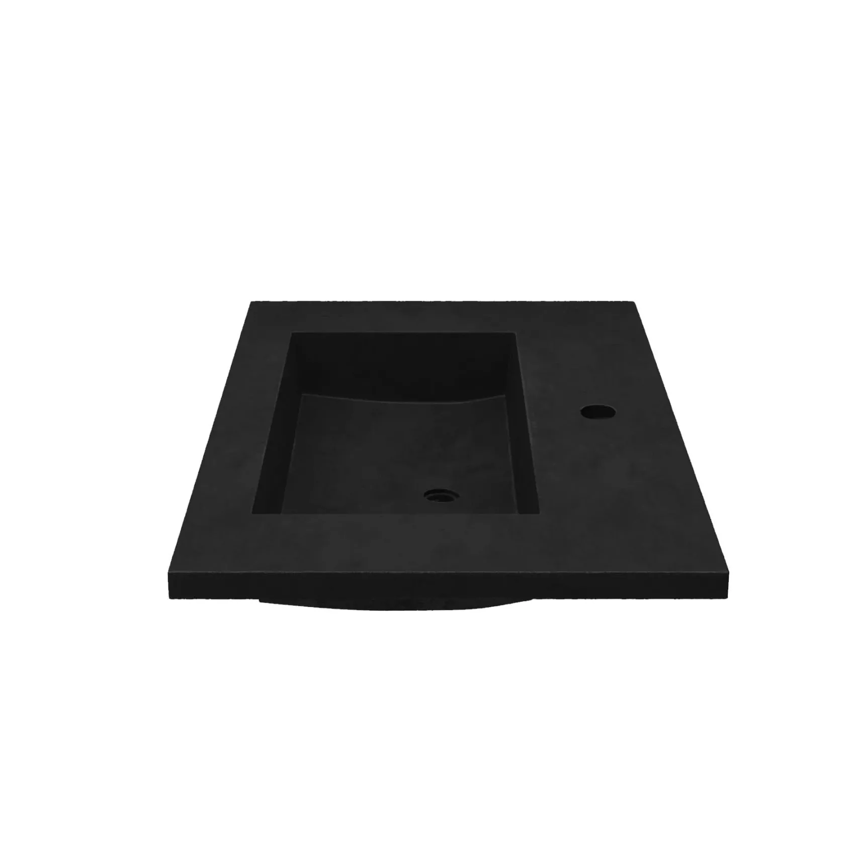 Native Trails 36" Capistrano ADA Vanity Top with Integral Trough Sink in Charcoal, Single Faucet Cutout, NSVT36-C1