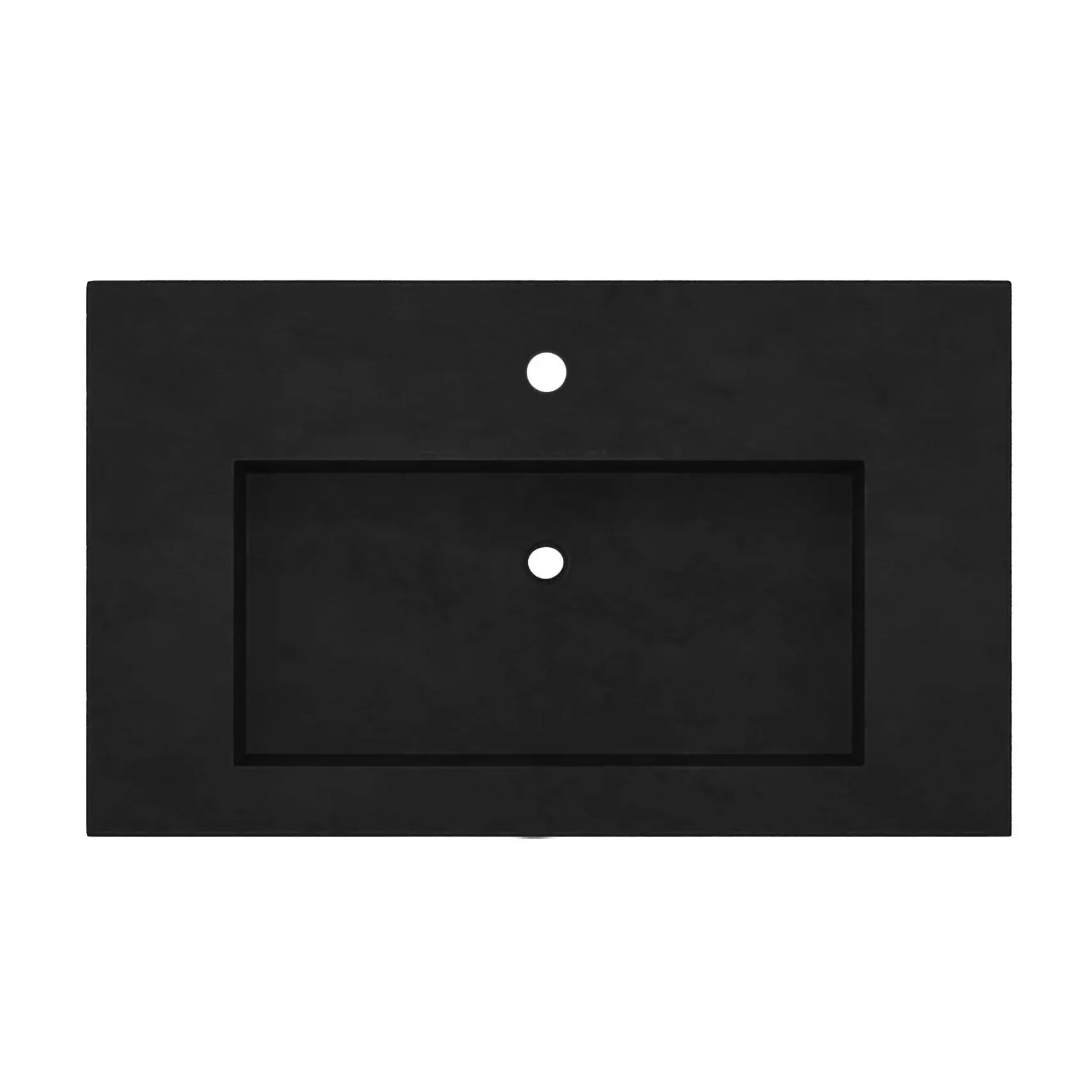 Native Trails 36" Capistrano ADA Vanity Top with Integral Trough Sink in Charcoal, Single Faucet Cutout, NSVT36-C1