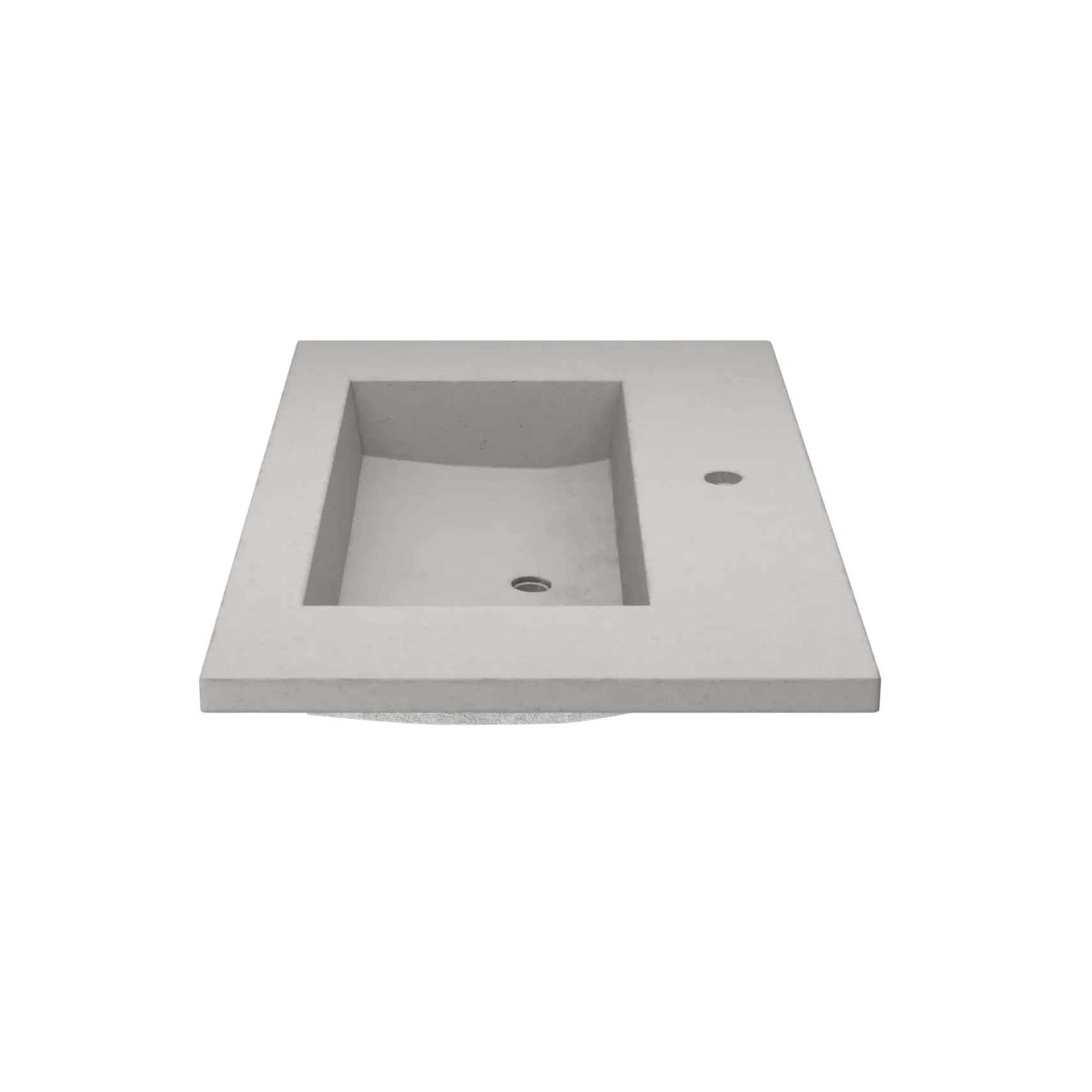 Native Trails 36" Capistrano ADA Vanity Top with Integral Trough Sink in Ash, Single Faucet Cutout, NSVT36-A1