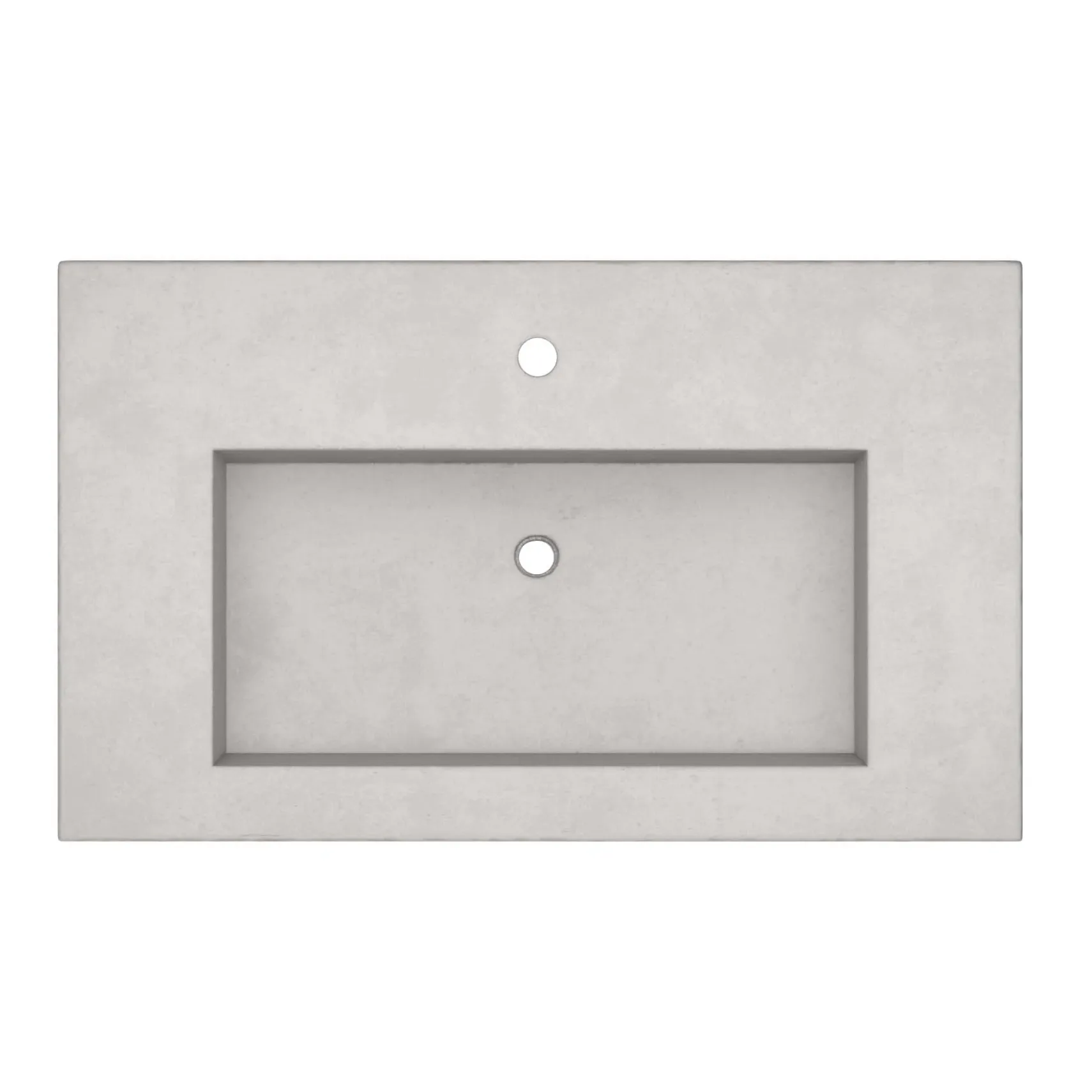 Native Trails 36" Capistrano ADA Vanity Top with Integral Trough Sink in Ash, Single Faucet Cutout, NSVT36-A1