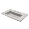 Native Trails 36" Capistrano ADA Vanity Top with Integral Trough Sink in Ash, 8" Widespread Faucet Cutout, NSVT36-A