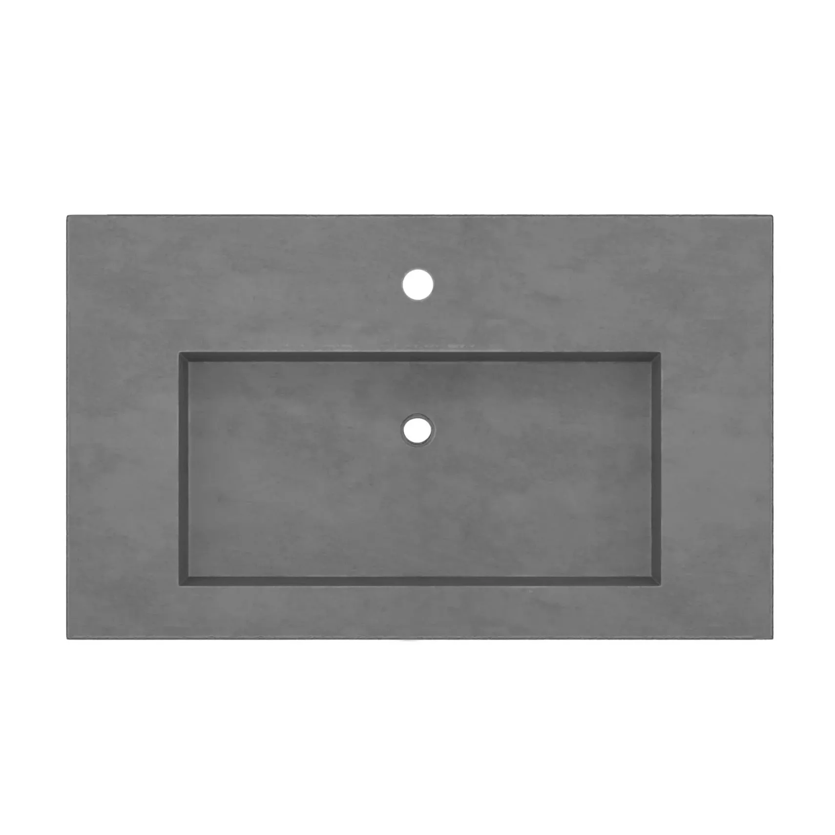 Native Trails 36" Capistrano ADA Vanity Top with Integral Trough Sink in Slate, Single Faucet Cutout, NSVT36-S1