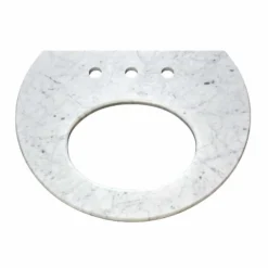 Native Trails 24" Carrara Vanity Top for Bordeaux Wall Mount - Small Oval with 8" Widespread Cutout, VNT20-CB