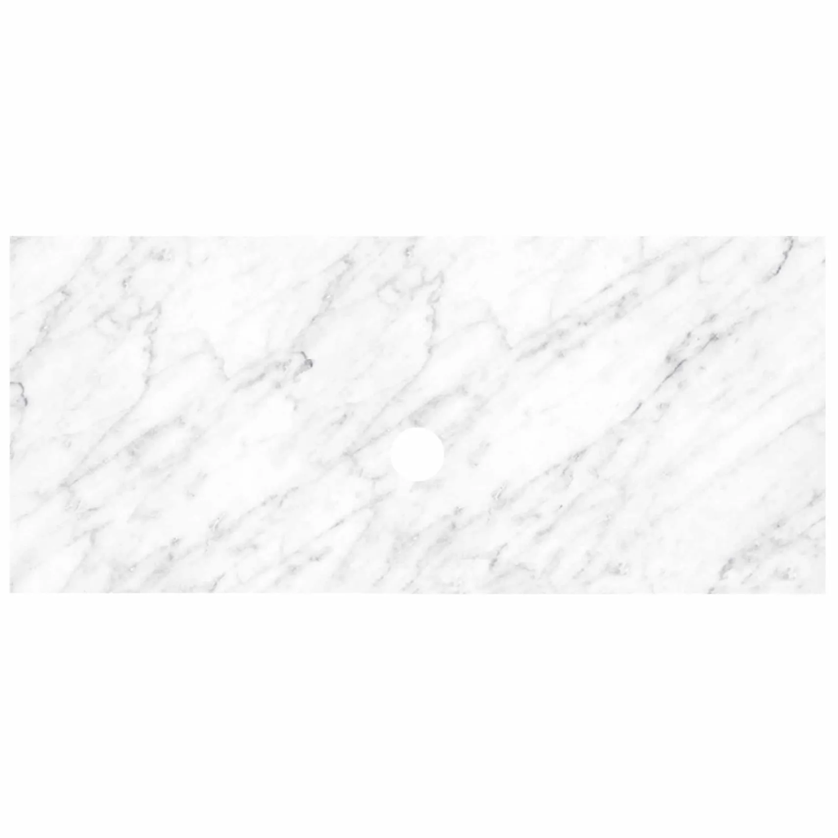 Native Trails 48" Carrara Vanity Top, Vessel with No Faucet Hole, VT48-V-CA-0