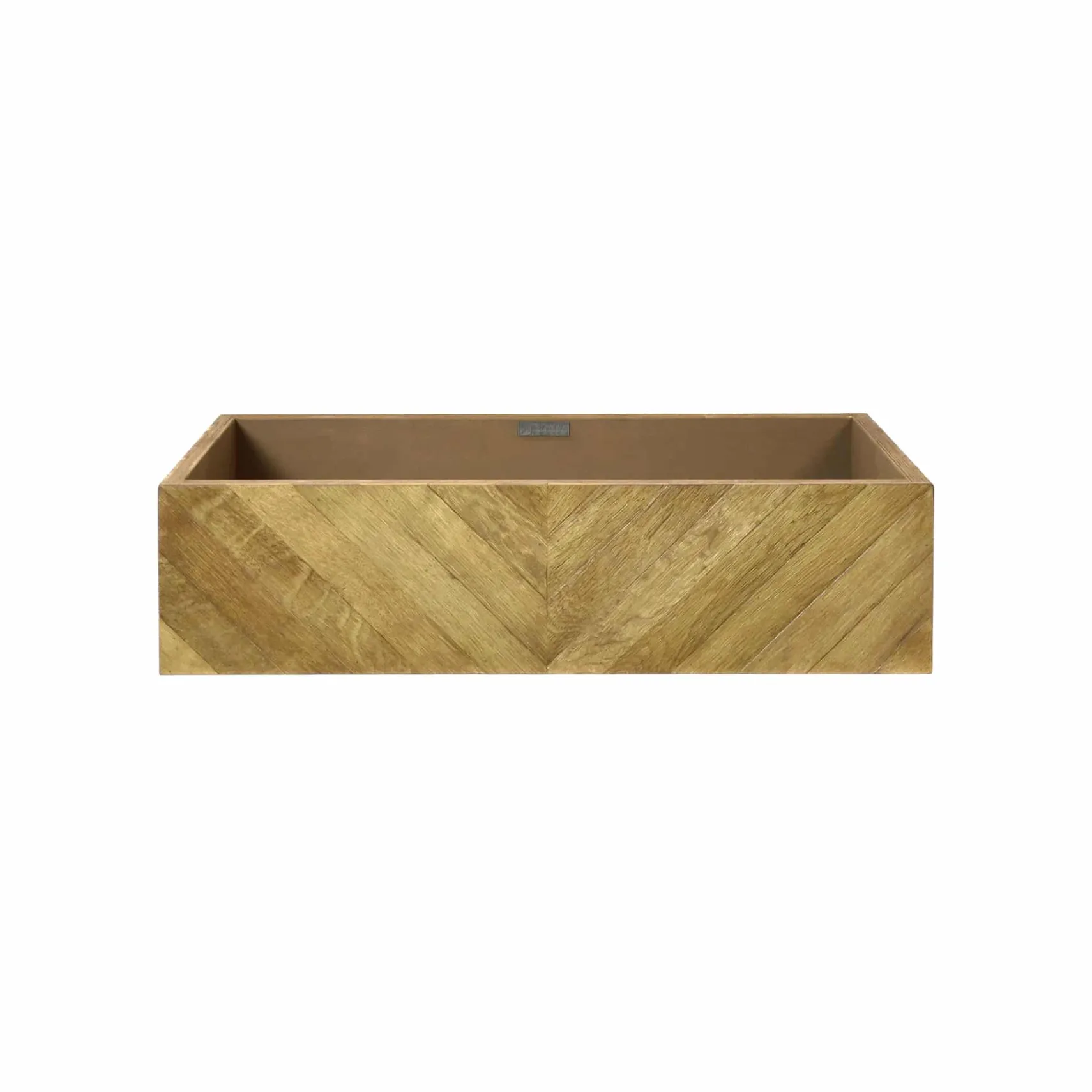 Native Trails 36" Chardonnay Floating Vanity with NativeStone Trough in Slate, VNW191-NSL3619-S