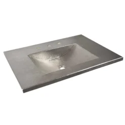 Native Trails 30" Cozumel Vanity Top with Integral Bathroom Sink in Brushed Nickel, VNT3055