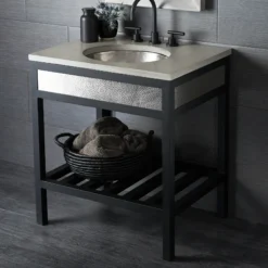 Native Trails 30" Cuzco Freestanding Vanity Base in Brushed Nickel, VNR305
