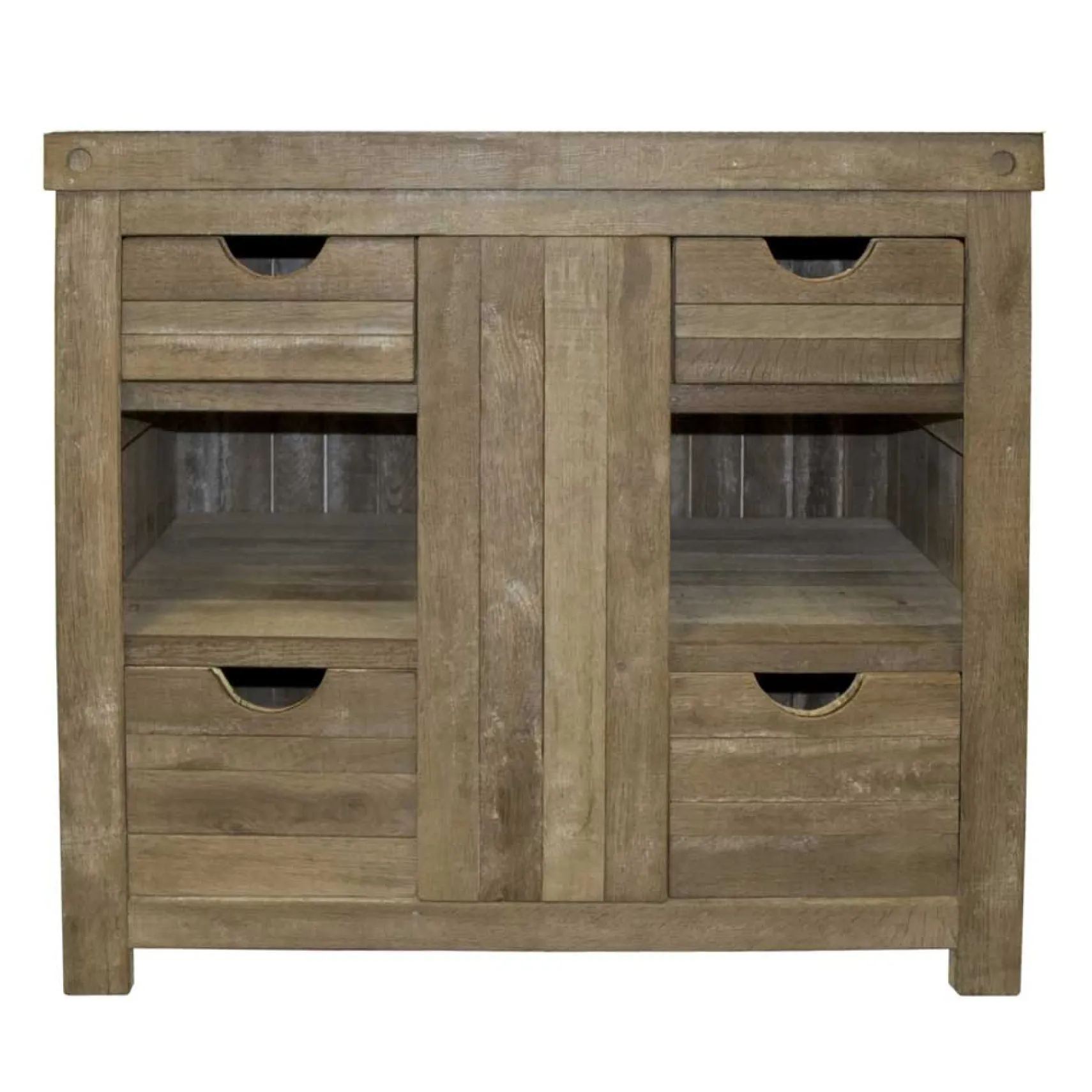 Native Trails 36" Freestanding Vanity Base in Chardonnay, Reclaimed Oak Wood, Vintner's Collection, VNW361