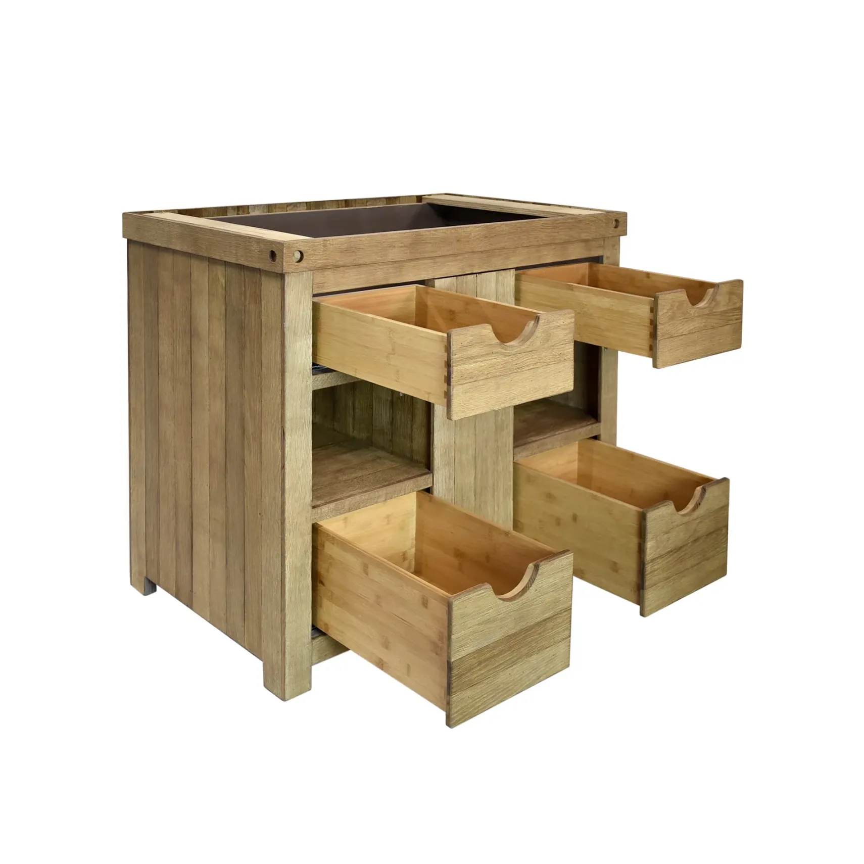 Native Trails 36" Freestanding Vanity Base in Chardonnay, Reclaimed Oak Wood, Vintner's Collection, VNW361