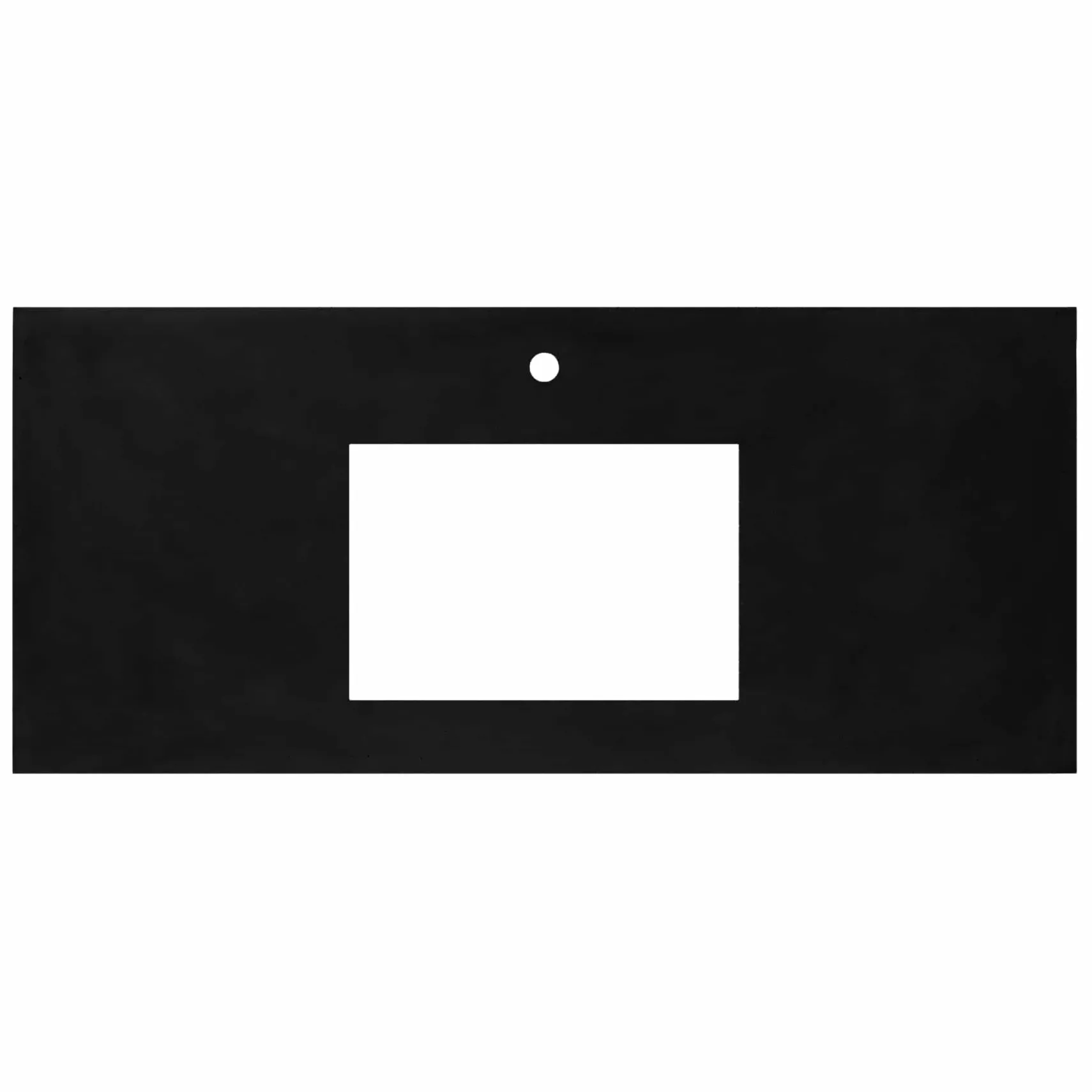 Native Trails 48" Native Stone ADA Vanity Top, Charcoal, Rectangle 18x12 with Single Faucet Hole, VT48-R1812-C-1