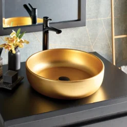 Native Trails 30" Native Stone ADA Vanity Top, Charcoal, Vessel with Single Faucet Hole, VT30-V-C-1