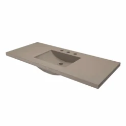 Native Trails 48" NativeStone Palomar Vanity Top with Integral Sink in Earth - 8" Widespread Cutout, NSVNT48-E