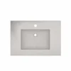 Native Trails 30" NativeStone Palomar Vanity Top with Integral Sink in Ash - Single Faucet Cutout, NSVNT30-A1