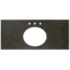 Native Trails 48" NativeStone Vanity Top, Slate, Oval with 3 Faucet Holes, VT48-O1714-S-3
