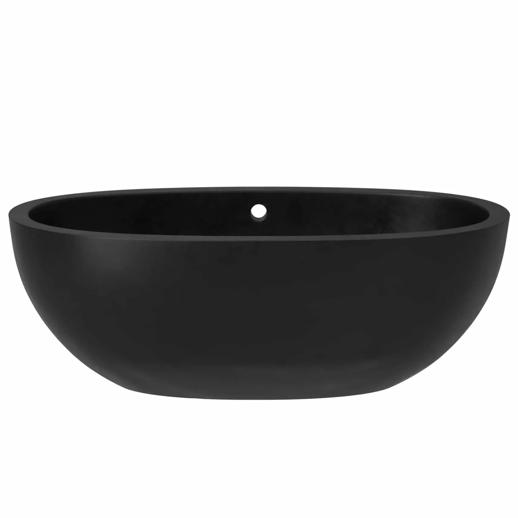 Native Trails 62" NativeStone Concrete Avalon Freestanding Bathtub, Charcoal, NST6236-C