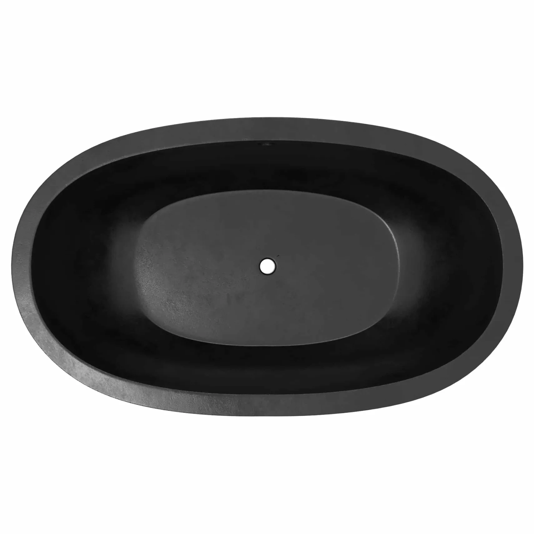 Native Trails 62" NativeStone Concrete Avalon Freestanding Bathtub, Charcoal, NST6236-C