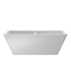 Native Trails 66" NativeStone Concrete Mendocino Bathtub, Pearl, NST6634-P