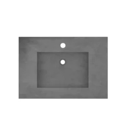 Native Trails 30" NativeStone Palomar Vanity Top with Integral Sink in Slate - Single Faucet Cutout, NSVNT30-S1