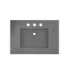 Native Trails 30" NativeStone Palomar Vanity Top with Integral Sink in Slate - 8" Widespread Cutout, NSVNT30-S