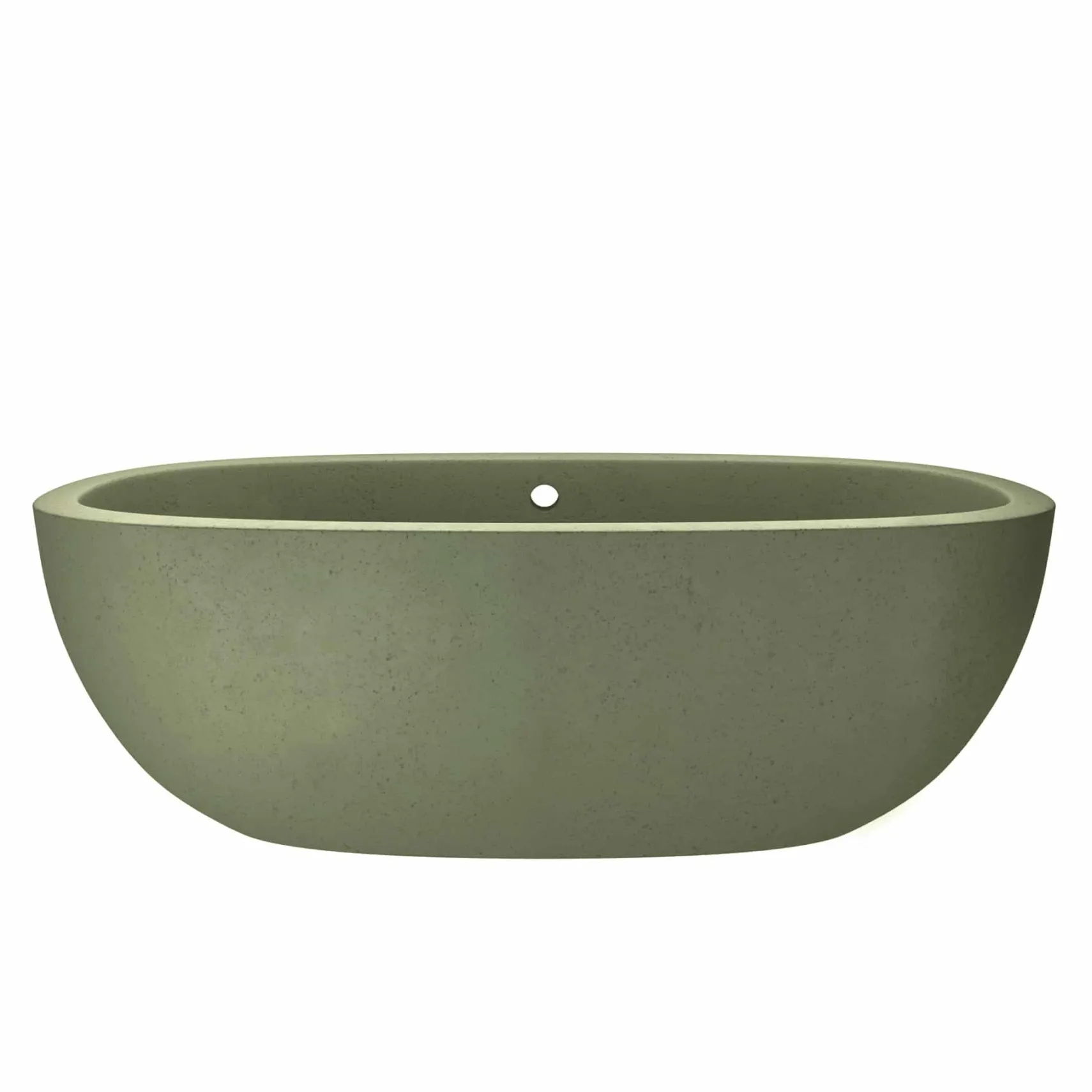 Native Trails 72" NativeStone Concrete Avalon Freestanding Bathtub, Sage, NST7236-G