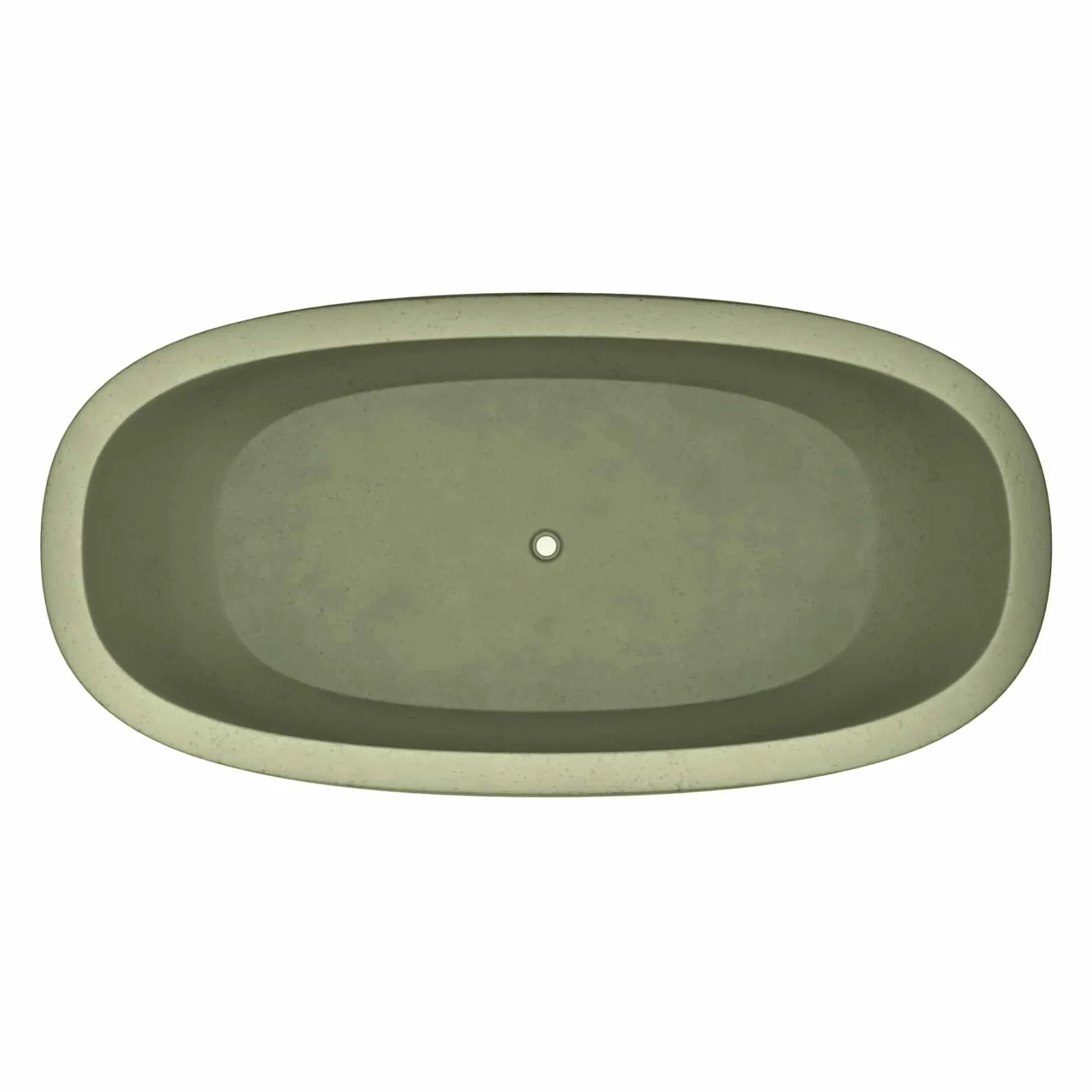 Native Trails 72" NativeStone Concrete Avalon Freestanding Bathtub, Sage, NST7236-G