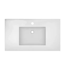 Native Trails 36" NativeStone Palomar Vanity Top with Integral Sink in Pearl - Single Faucet Cutout, NSVNT36-P1