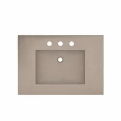 Native Trails 30" NativeStone Palomar Vanity Top with Integral Sink in Earth - 8" Widespread Cutout, NSVNT30-E