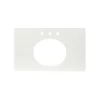 Native Trails 36" NativeStone Vanity Top, Pearl, Oval with 3 Faucet Holes, VT36-O1714-P-3