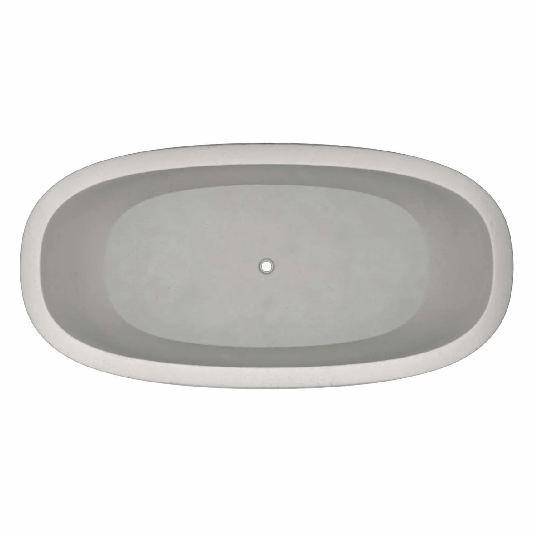 Native Trails 72" NativeStone Concrete Avalon 72" Bathtub, Ash, NST7236-A