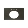 Native Trails 36" NativeStone Vanity Top, Slate, Oval with 3 Faucet Holes, VT36-O1714-S-3