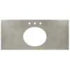 Native Trails 48" NativeStone Vanity Top, Ash, Oval with 3 Faucet Holes, VT48-O1714-A-3