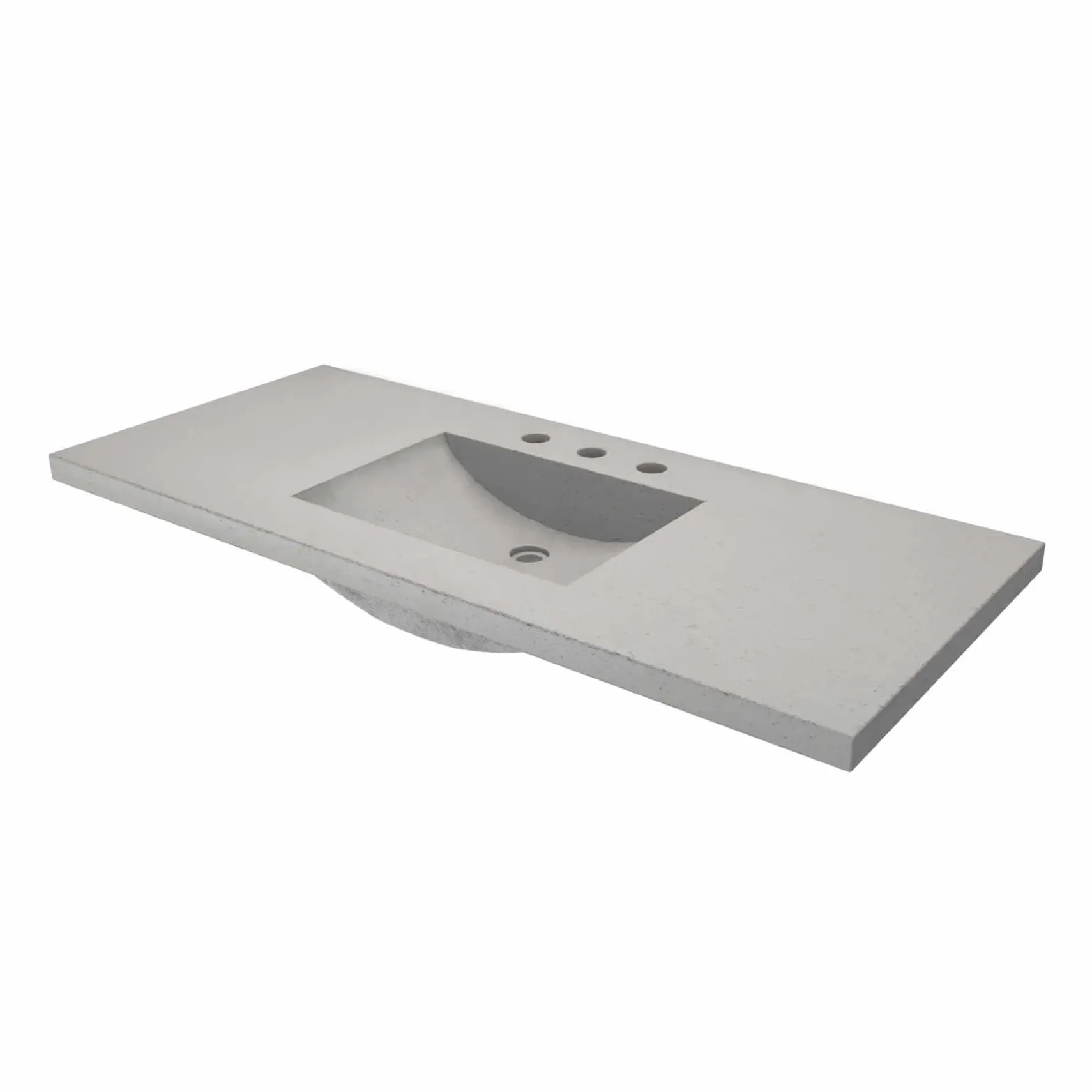 Native Trails 48" NativeStone Palomar Vanity Top with Integral Sink in Ash - 8" Widespread Cutout, NSVNT48-A