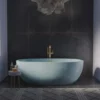 Native Trails 62" NativeStone Concrete Avalon Freestanding Bathtub, Ocean, NST6236-O