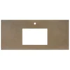 Native Trails 48" NativeStone Vanity Top, Earth, Rectangle 18x12 with Single Faucet Hole, VT48-R1812-E-1