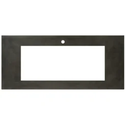 Native Trails 48" NativeStone Vanity Top, Slate, 34x14 Cutout for Trough with Single or No Faucet Hole, VT48-T3414-S-1