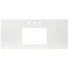 Native Trails 48" NativeStone Vanity Top, Pearl, Rectangle 18x12 with 3 Faucet Holes, VT48-R1812-P-3