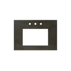 Native Trails 30" NativeStone Vanity Top, Slate, Rectangle 18x12 with 3 Faucet Holes, VT30-R1812-S-3