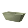 Native Trails 66" NativeStone Concrete Mendocino Freestanding Bathtub, Sage, NST6634-G