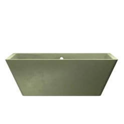Native Trails 66" NativeStone Concrete Mendocino Freestanding Bathtub, Sage, NST6634-G